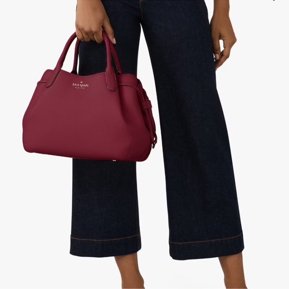 NWT ORIGINAL KATE SPADE SMALL PEBBLED LEATHER BLUEBERRY DUMPLING BAG MSRP $375